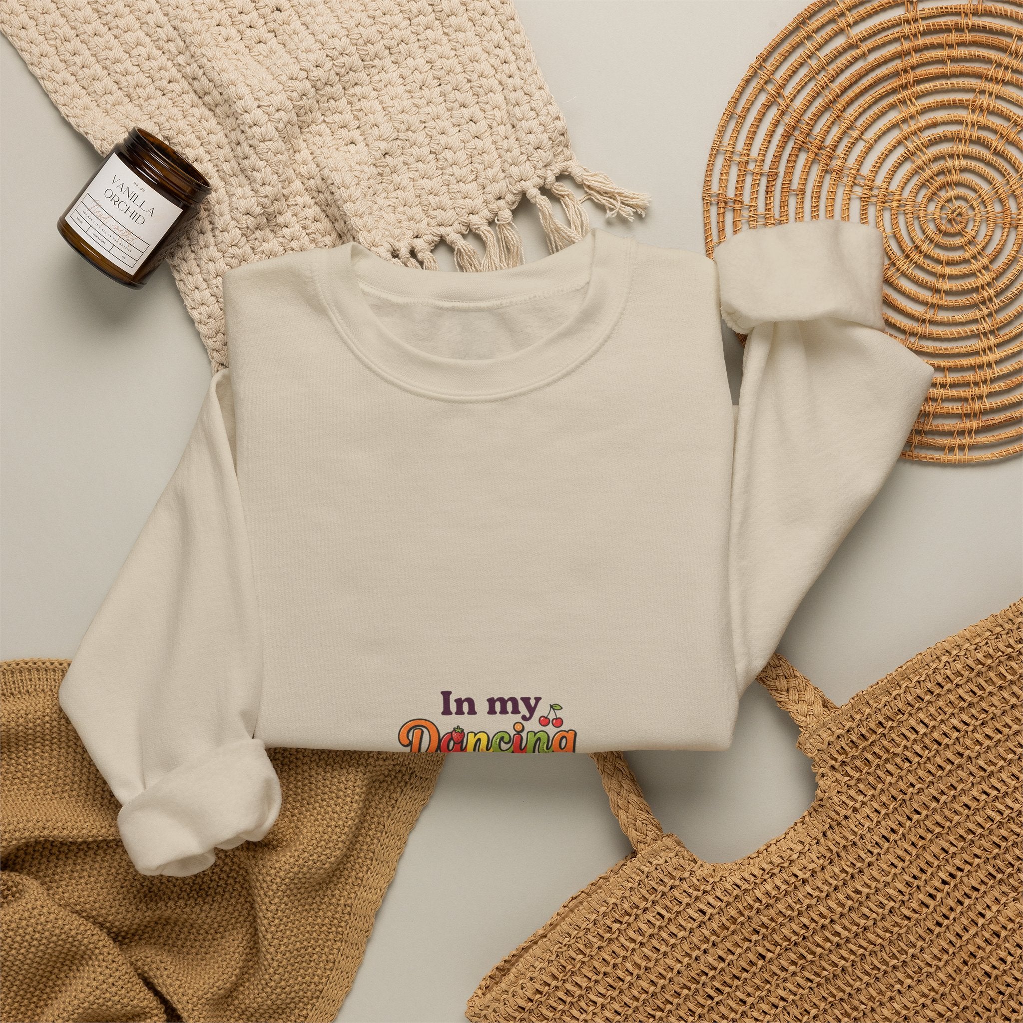 Crewneck Sweatshirt — "In My Daddy's Shirt Era" Retro Floral Graphic