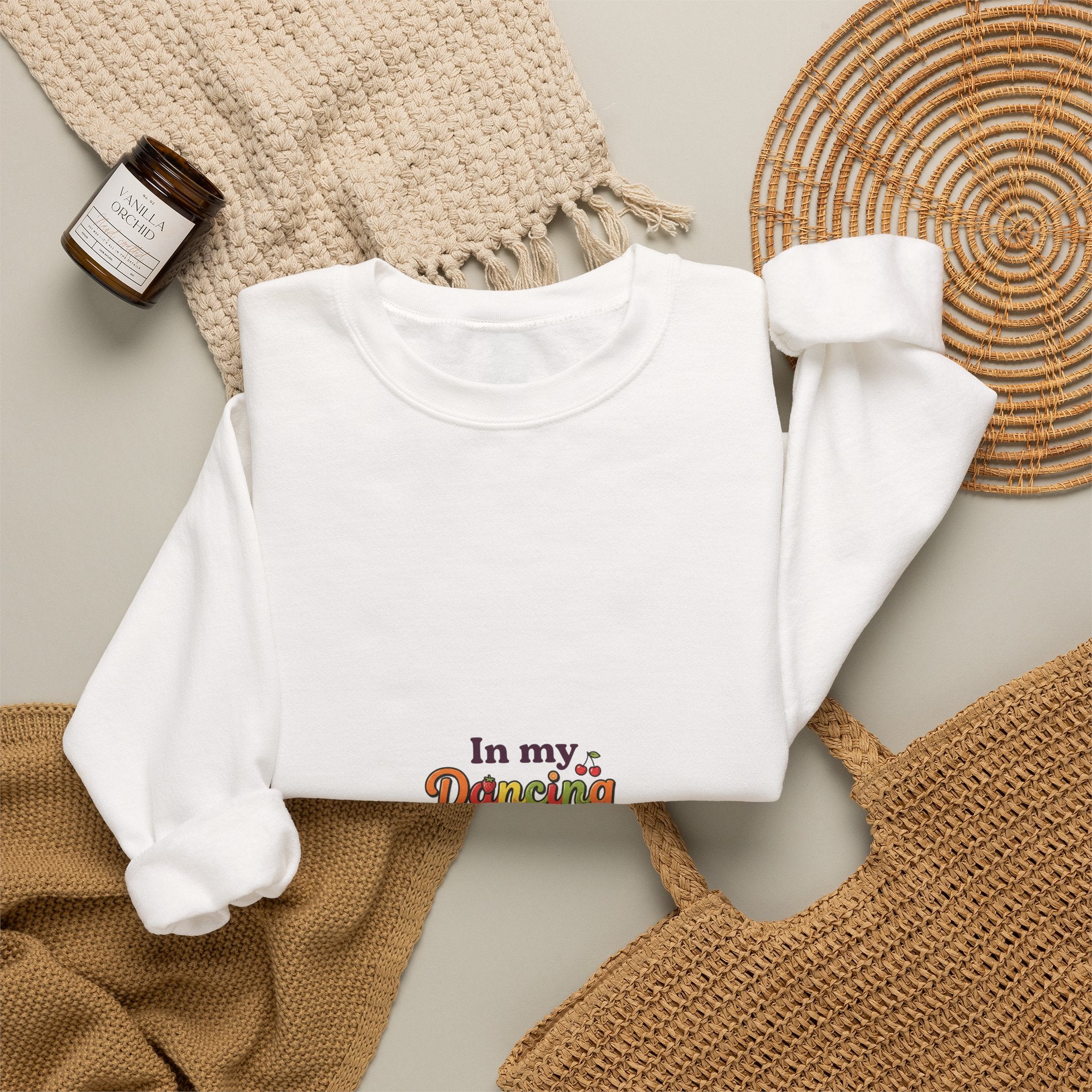 Crewneck Sweatshirt — "In My Daddy's Shirt Era" Retro Floral Graphic