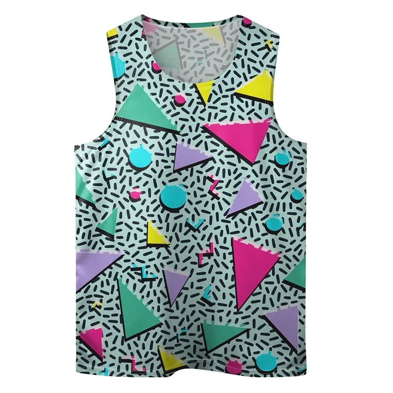 Vintage Graphic Sleeveless Tank Top