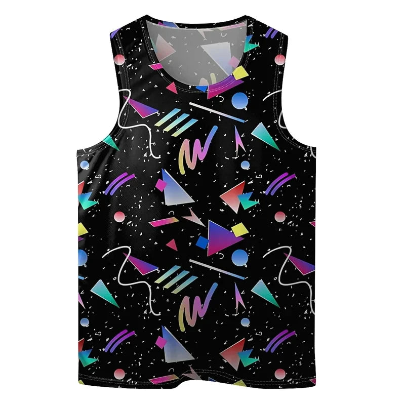 Vintage Graphic Sleeveless Tank Top