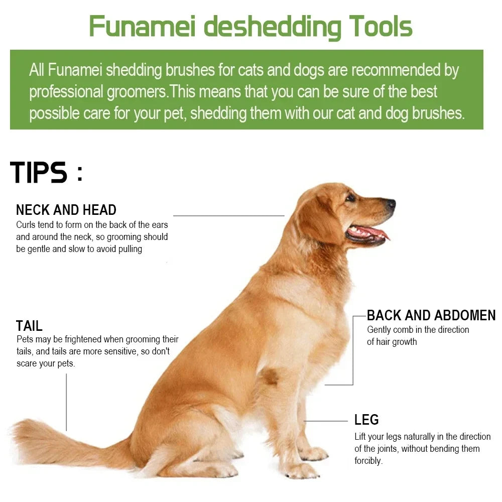 Ergonomic Pet Grooming Brush