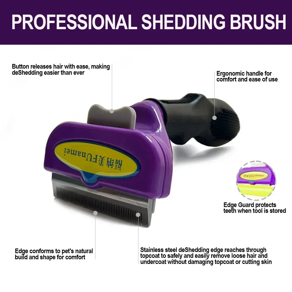Ergonomic Pet Grooming Brush